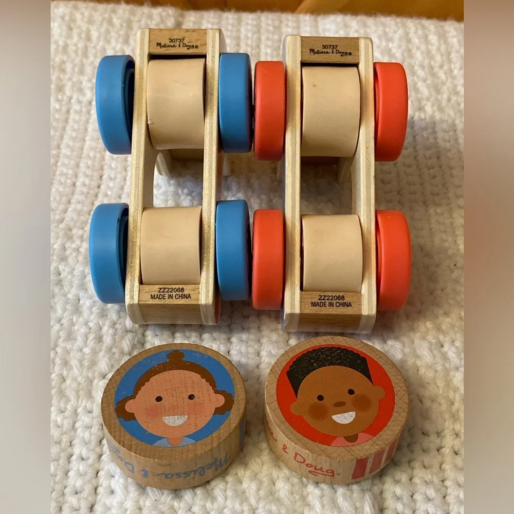 Melissa & Doug GO Tots Wooden Race Cars